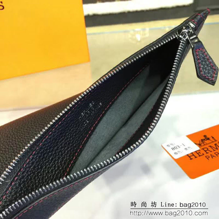 HERMES愛馬仕 經典爆款 男士牛皮手包 803-1 JD1317